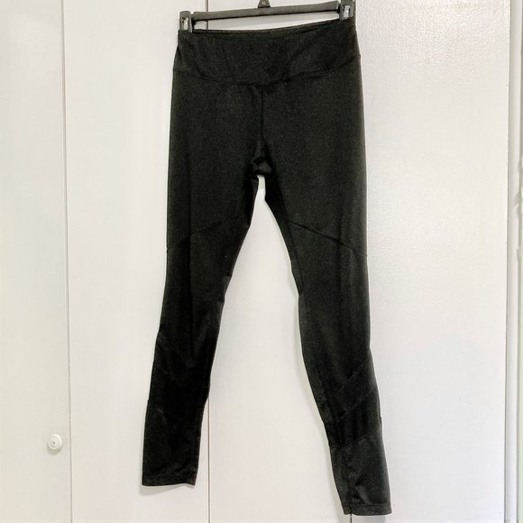 REEBOK Black with Mesh Yoga Running Workout Leggings Pants Womens Medium - Picture 10 of 15